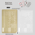 Plaque de stamping XY-DF08 - Ongles Elaine Lemay