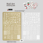 Plaque de stamping XY-DF14 - Ongles Elaine Lemay