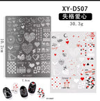 Plaque de stamping XY-DS07 - Ongles Elaine Lemay