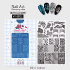 Plaque de stamping XY-EF01 - Ongles Elaine Lemay
