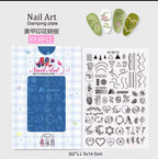 Plaque de stamping XY-EF12 - Ongles Elaine Lemay