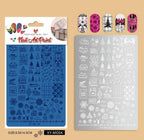 Plaque de stamping XY-MC04 - Ongles Elaine Lemay