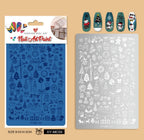 Plaque de stamping XY-MC05 - Ongles Elaine Lemay