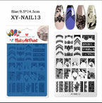 Plaque de stamping XY-NAIL13 - Ongles Elaine Lemay