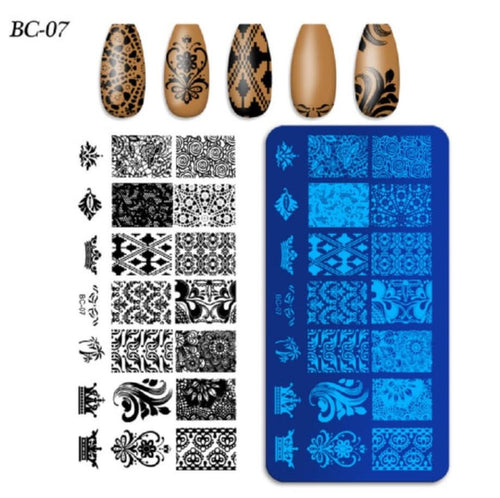 Plaque Stamping BC-07 - Ongles Elaine Lemay