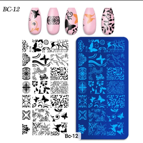 Plaque Stamping BC-12 - Ongles Elaine Lemay