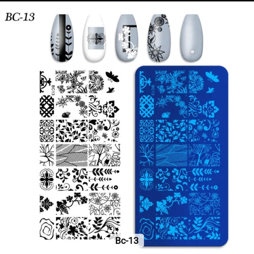 Plaque Stamping BC-13 - Ongles Elaine Lemay