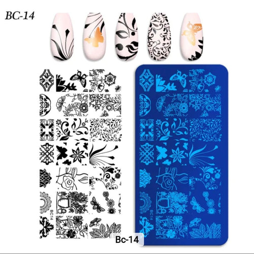 Plaque Stamping BC-14 - Ongles Elaine Lemay