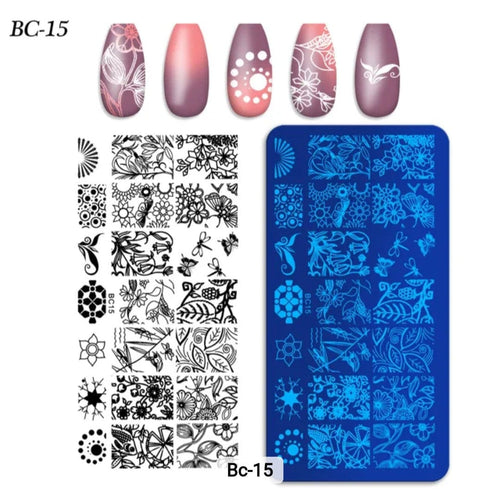 Plaque Stamping BC-15 - Ongles Elaine Lemay