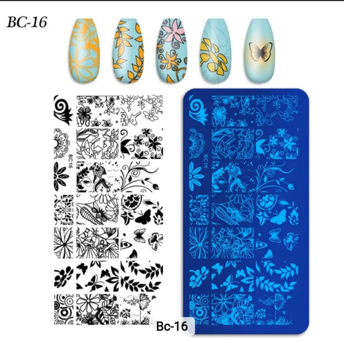 Plaque Stamping BC-16 - Ongles Elaine Lemay