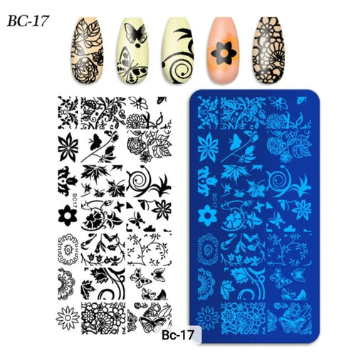 Plaque Stamping BC-17 - Ongles Elaine Lemay