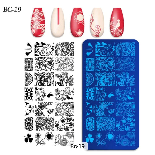 Plaque Stamping BC-19 - Ongles Elaine Lemay