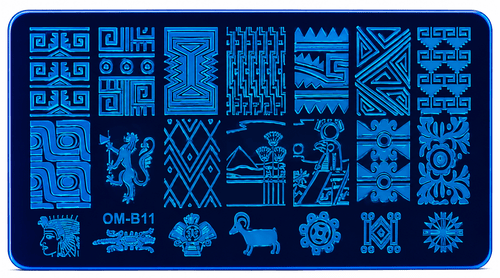 Plaque Stamping OM-B11 - Ongles Elaine Lemay