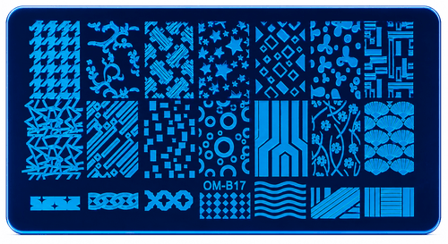 Plaque Stamping OM-B17 - Ongles Elaine Lemay