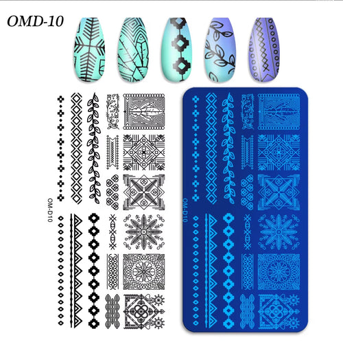 Plaque Stamping OM-D10 - Ongles Elaine Lemay