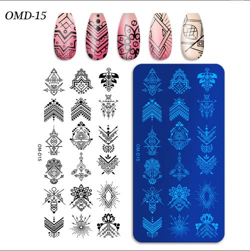 Plaque Stamping OM-D15 - Ongles Elaine Lemay