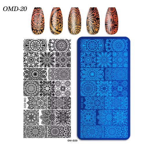 Plaque Stamping OM-D20 - Ongles Elaine Lemay