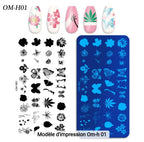 Plaque Stamping OM-H01 - Ongles Elaine Lemay