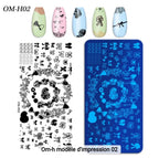 Plaque Stamping OM-H02 - Ongles Elaine Lemay