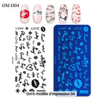 Plaque Stamping OM-H04 - Ongles Elaine Lemay