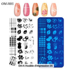 Plaque Stamping OM-H05 - Ongles Elaine Lemay