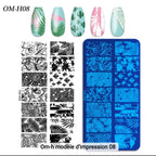 Plaque Stamping OM-H08 - Ongles Elaine Lemay