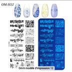 Plaque Stamping OM-H12 - Ongles Elaine Lemay