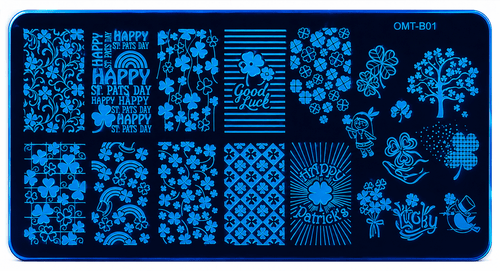 Plaque Stamping OM-T01 - Ongles Elaine Lemay