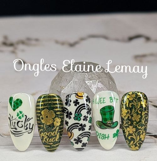 Plaque Stamping OM-T01 - Ongles Elaine Lemay