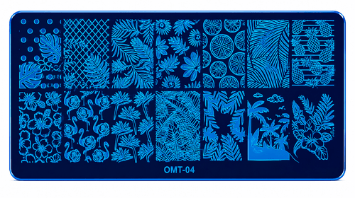 Plaque Stamping OM-T04 - Ongles Elaine Lemay