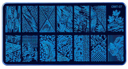 Plaque Stamping OM-T07 - Ongles Elaine Lemay