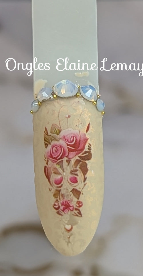 PT-09vernis à stamping - Ongles Elaine Lemay