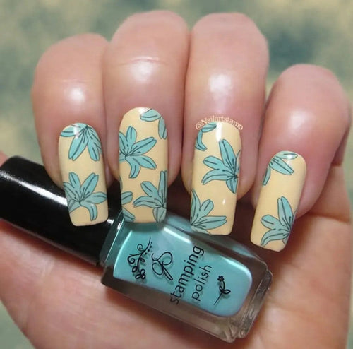 CJS-349 Whispering Petals - Ongles Elaine Lemay 