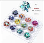 Abalone kit de 12 couleurs - Ongles Elaine Lemay 