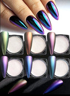 Poudre Aurora Caméléon - Ongles Elaine Lemay 