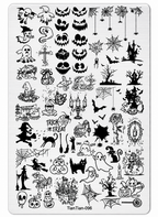 Plaque de stamping Halloween #096