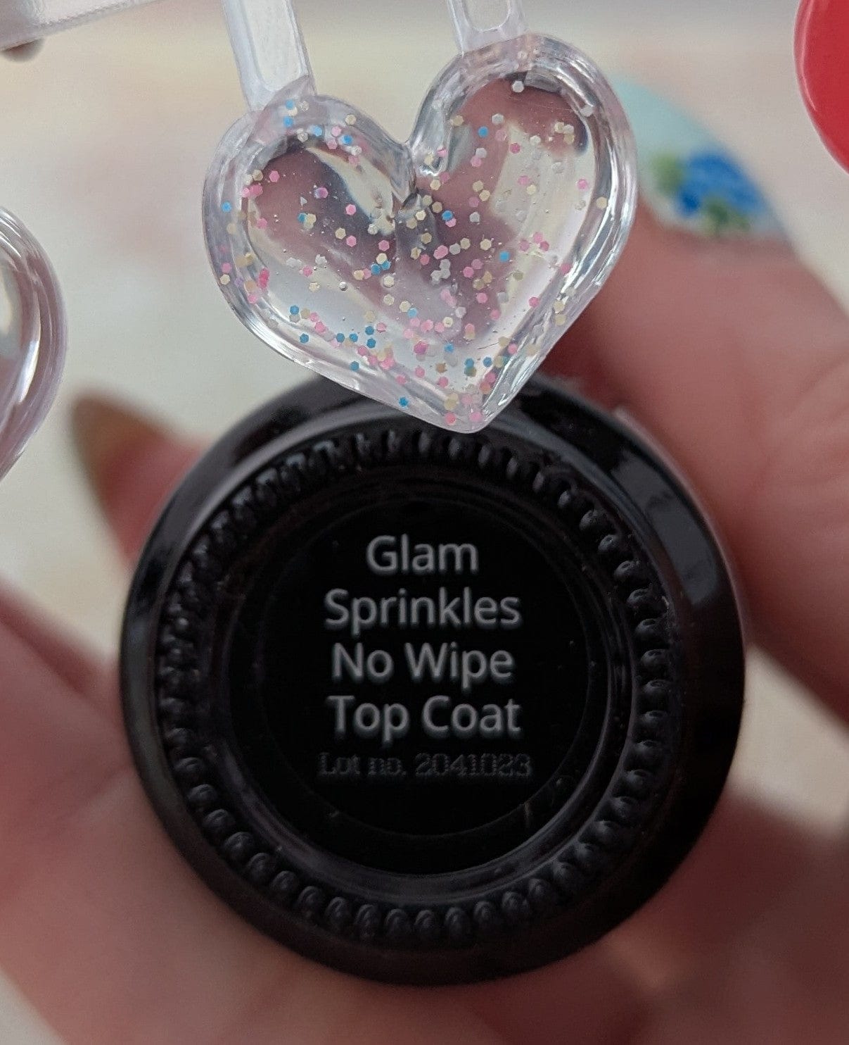 Top coat Glam Sprinkles - Ongles Elaine Lemay 