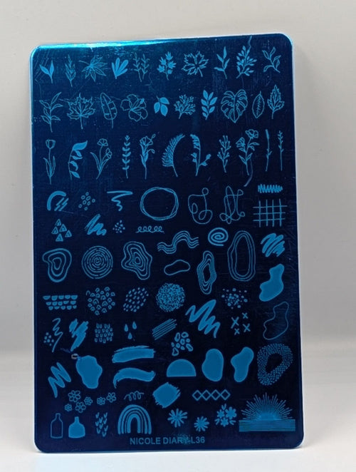 Plaque de stamping Nicole Diary L36