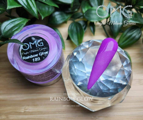OMG Rainbow Glow #189 - Ongles Elaine Lemay 