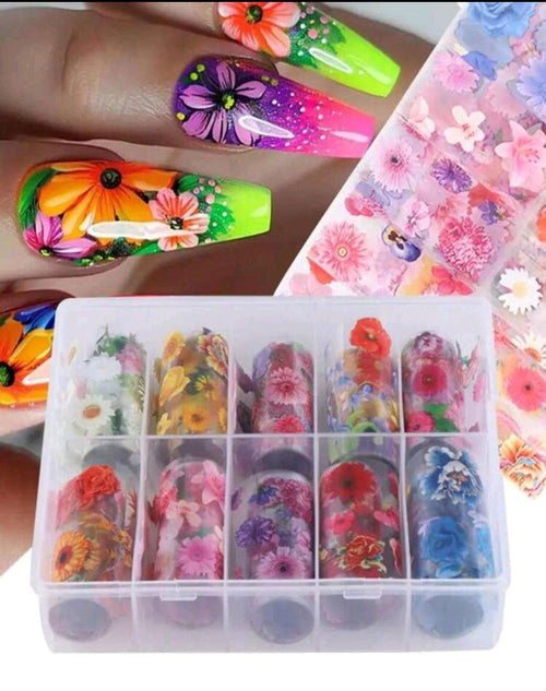 Foil Fleurs 2025 - Ongles Elaine Lemay 