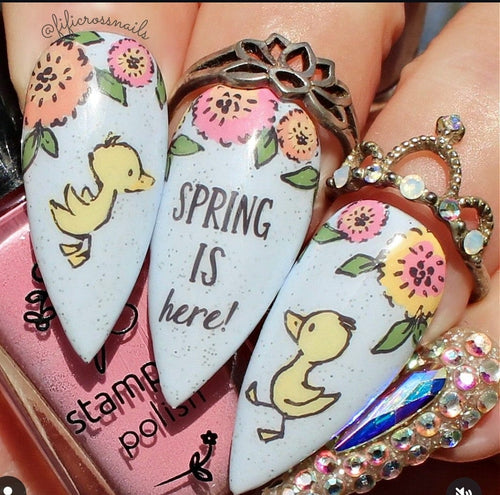 CJS-95 Spring is in the air - Ongles Elaine Lemay 