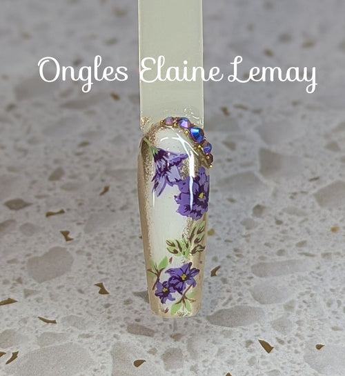 CJS-197 Itty Bitty Blooms - Ongles Elaine Lemay 