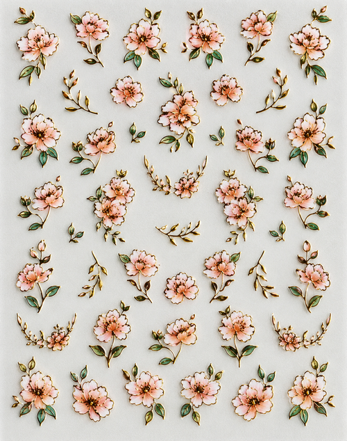 Collants 5d fleurs