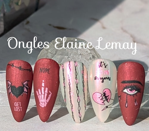 Chrome Rouge Aurora Holographique (#769)