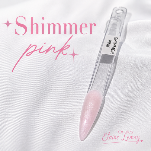 Builder gel Shimmer Pink in 15g jar