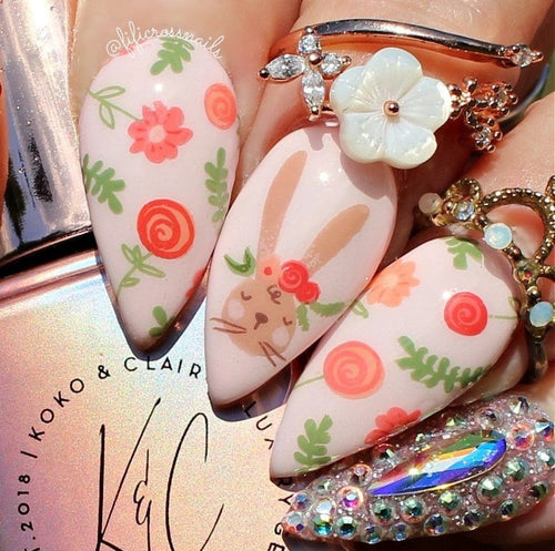 CJS-H-112 Bunny Bliss - Ongles Elaine Lemay 