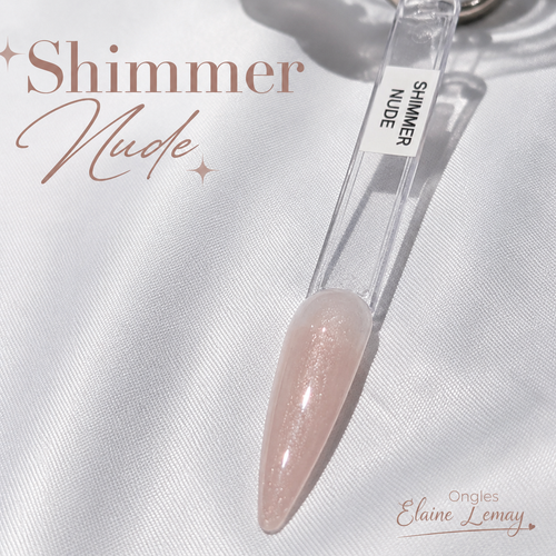 Builder gel Shimmer Nude en pot 15g