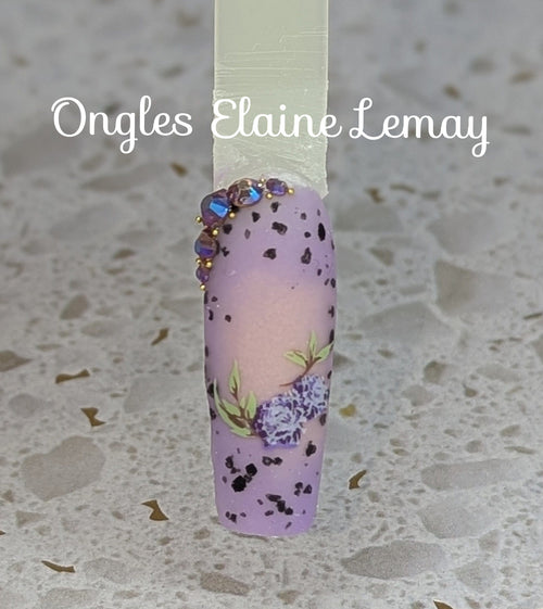 CJS-197 Itty Bitty Blooms - Ongles Elaine Lemay 