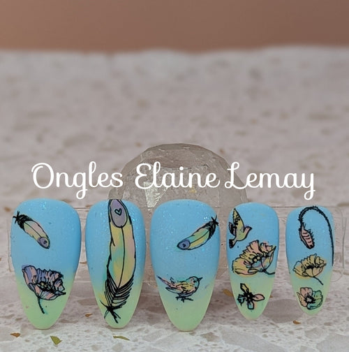CJS-31 Birds of a Feather - Ongles Elaine Lemay 