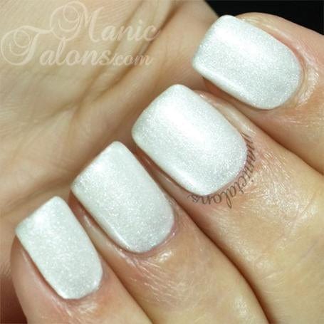 Shimmer White - Ongles Elaine Lemay